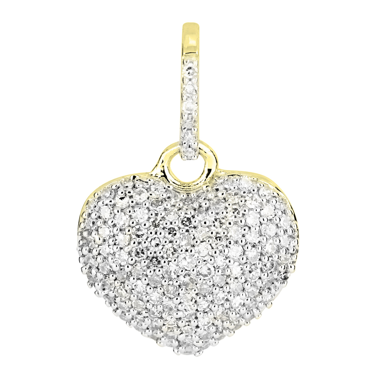 Pendant Heart Diamond pendant made of yellow gold