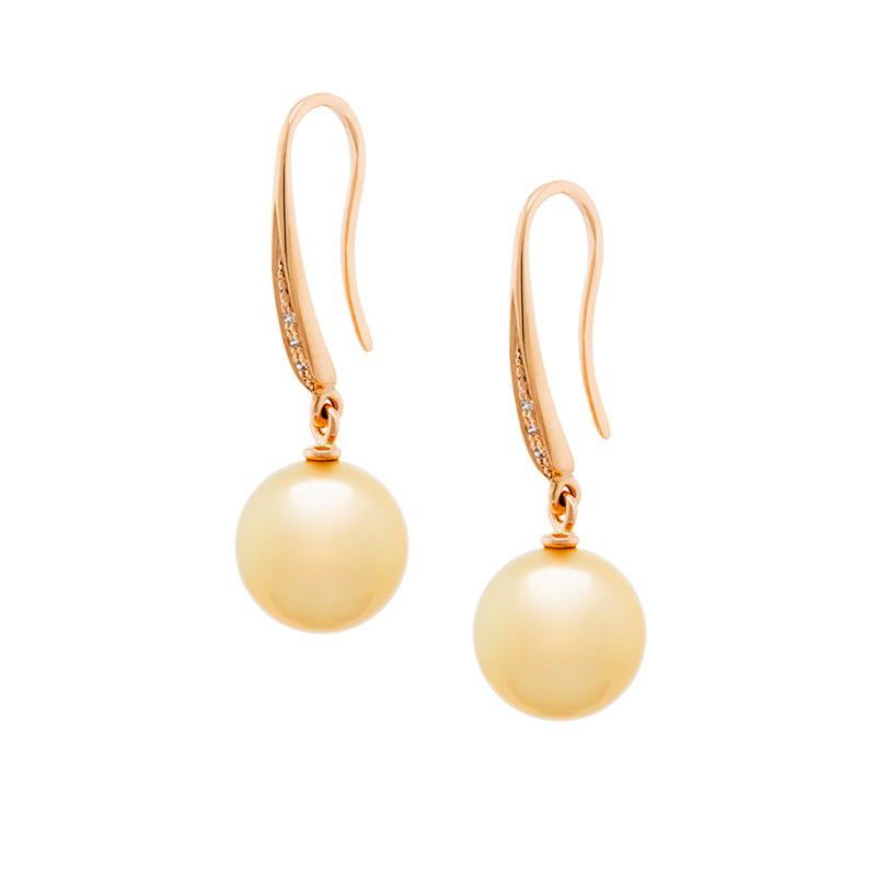 Earrings Earrings Perla Gold Diamond earrings made of white gold with pearls