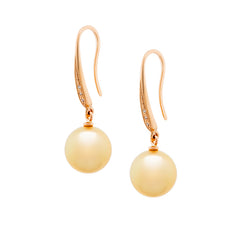 Earrings Earrings Perla Gold Diamond earrings made of white gold with pearls