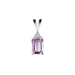 Pendant Diplomat Violet Diamond pendant made of white gold with Amethyst