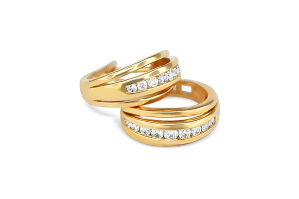 Earrings Kenna Diamond earrings made of yellow gold