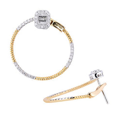 Earrings Adriana Diamond earrings made of combination white and yellow gold